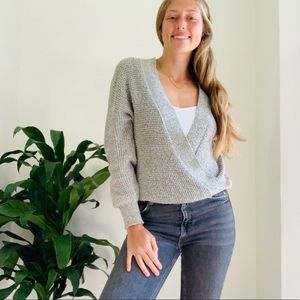 ASTR salt and pepper knit sweater